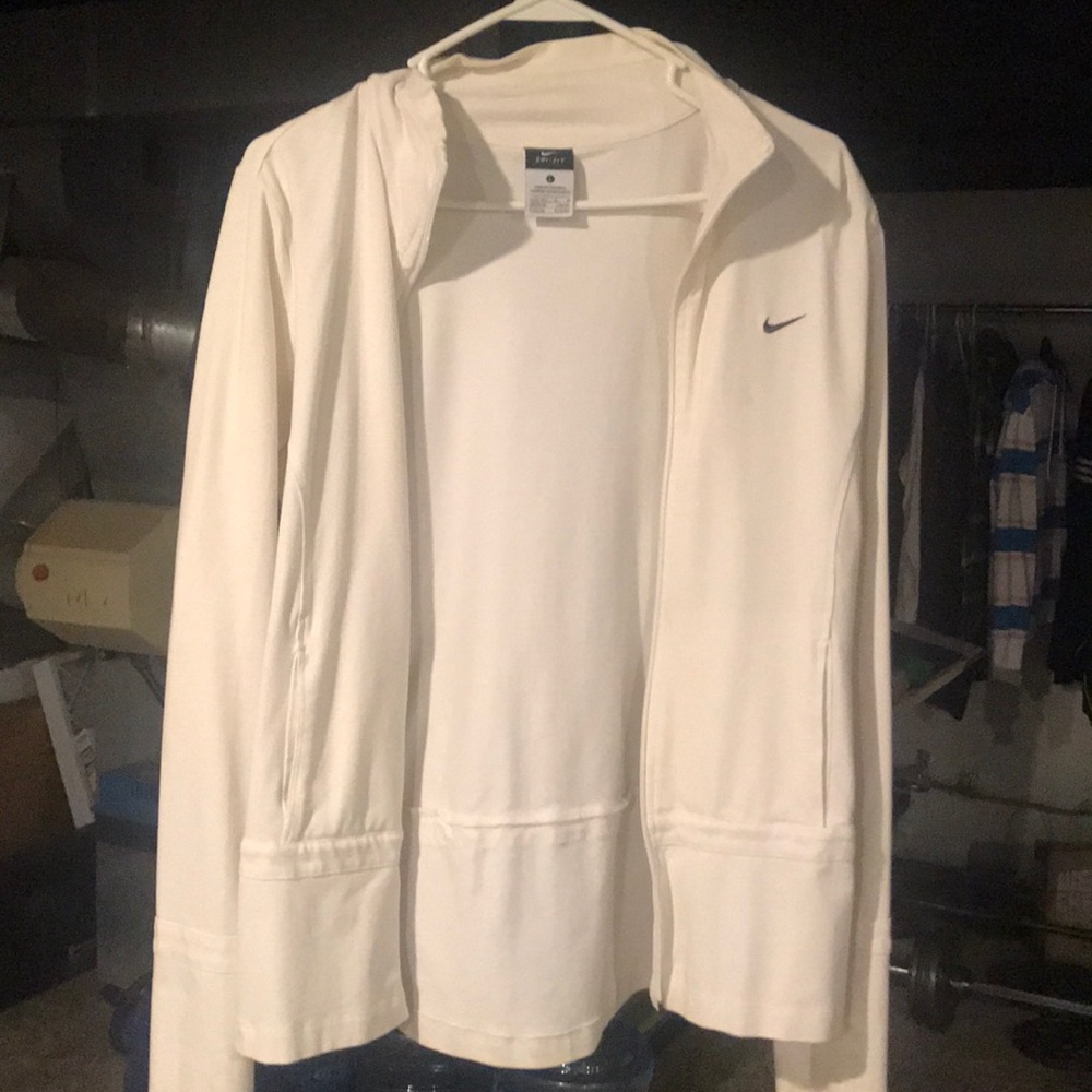 Nike dri-fit workout shirt zip up thin stretch